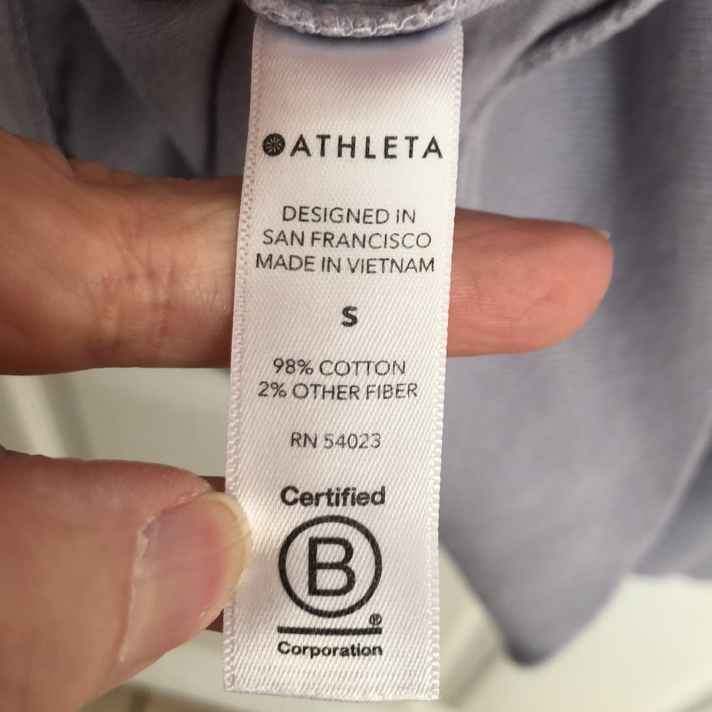 Athleta Ombre Sweat Shirt Sz Small - Picture 5 of 6